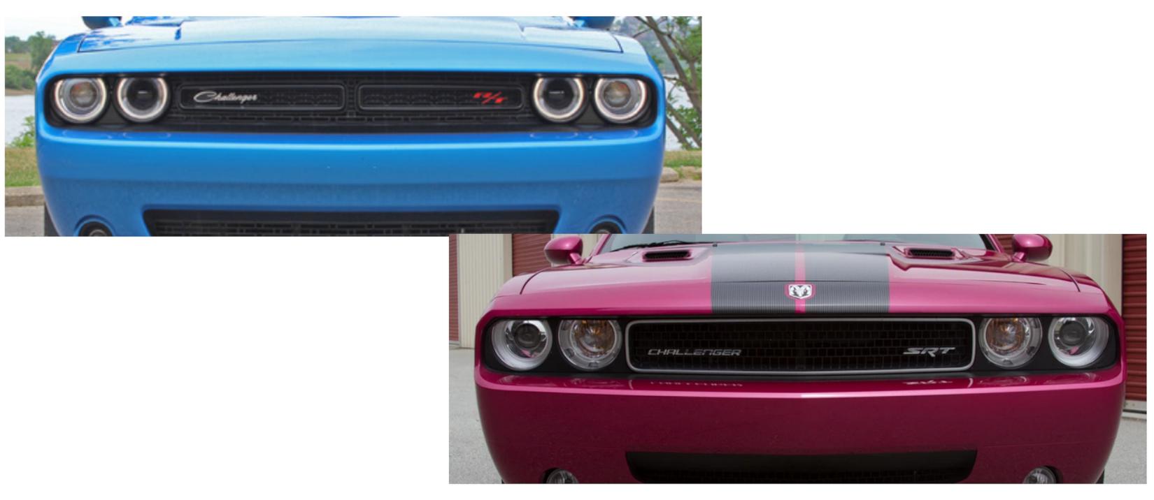 2015 vs 2014 Dodge Challenger front grille
