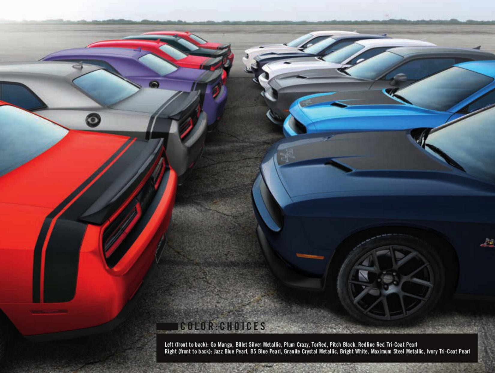 2016 Dodge Challenger colors