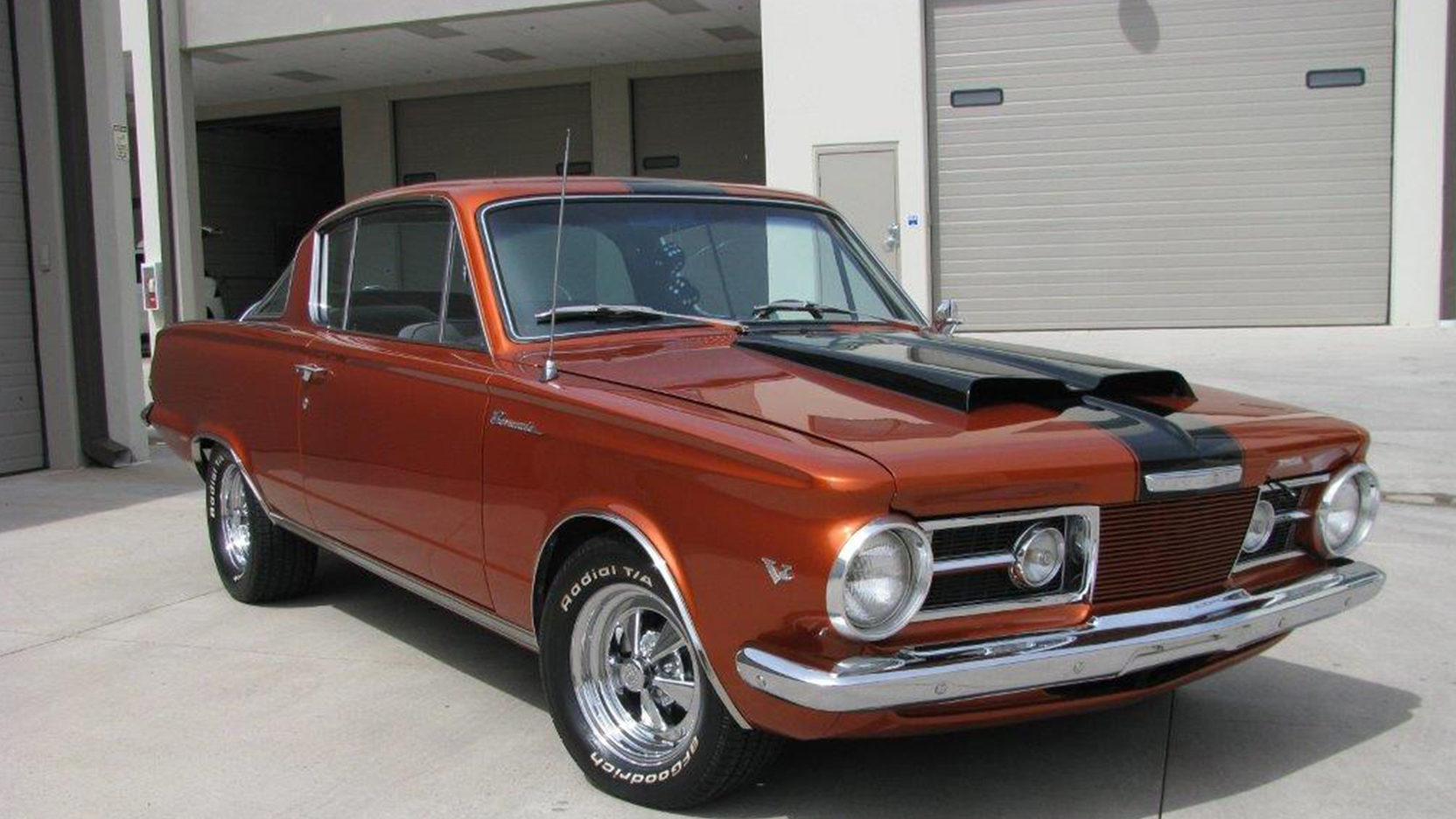 red 1964 plymouth barracuda