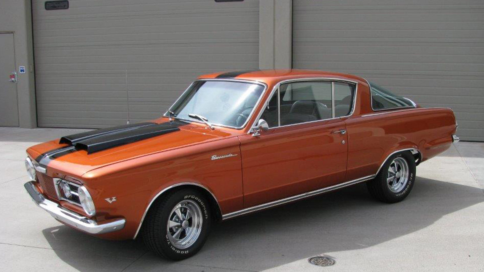 red 1964 plymouth barracuda