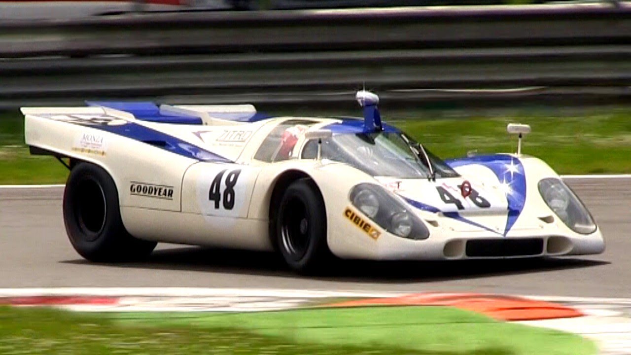 Porsche 917 In Action At The Monza Circuit